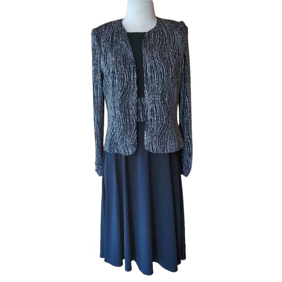 Vintage Jessica Howard‎ Sparkly Cocktail Dress & Ja - Picture 1 of 10